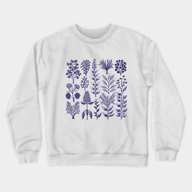 Botanical Silhouette Collection Crewneck Sweatshirt by TeeTopiaNovelty